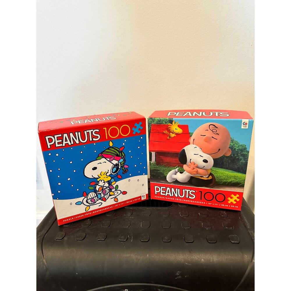 Charles Schultz Peanuts 100 Piece Puzzles Set of 2